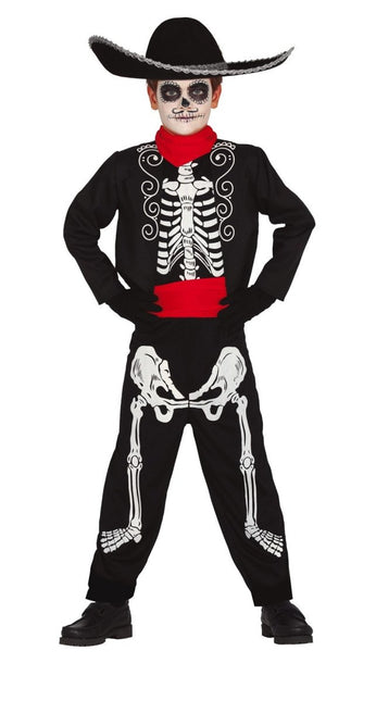 Cowboy skelet Halloween Kostuum Kind van Fiestas Guirca koop je bij Partywinkel