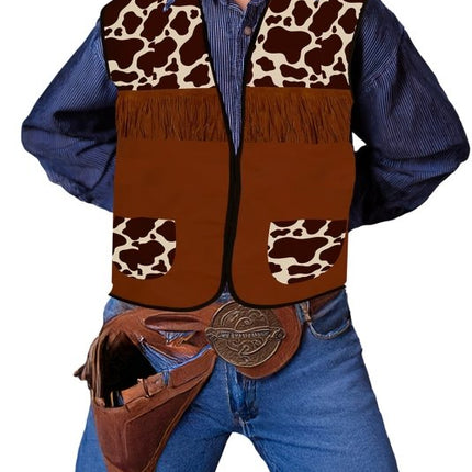 Cowboy Vest Bruin Kind van Fiestas Guirca koop je bij Partywinkel