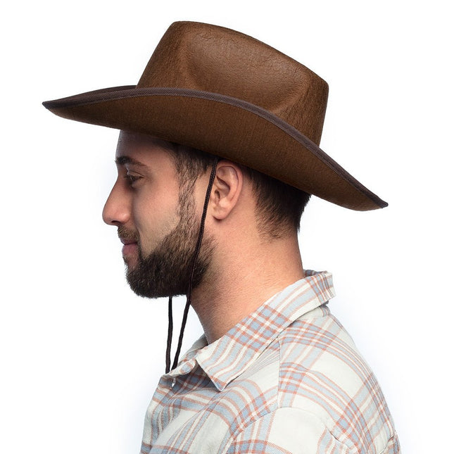 Cowboyhoed Bruin van Boland koop je bij Partywinkel