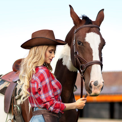 Cowboyhoed Bruin van Boland koop je bij Partywinkel