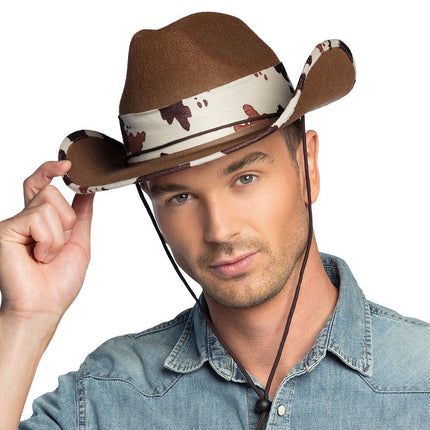 Cowboyhoed Deluxe van Boland koop je bij Partywinkel