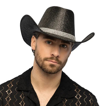 Cowboyhoed Midnight zwart van Boland koop je bij Partywinkel