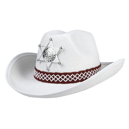 Cowboyhoed Wit Kind van Boland koop je bij Partywinkel