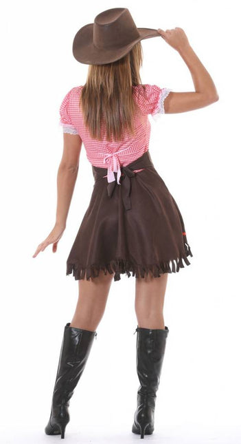 Cowgirl Jurk Bruin Dames van Fiestas Guirca koop je bij Partywinkel