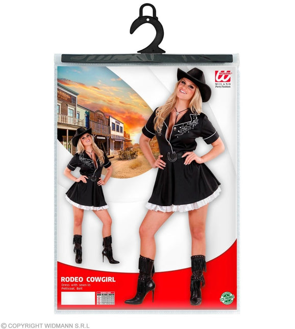 Cowgirl Jurk Zwart Dames van Widmann koop je bij Partywinkel