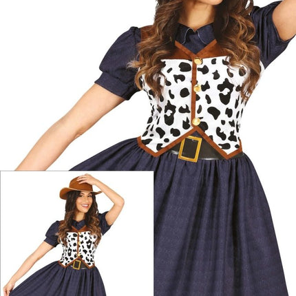 Cowgirl Kostuum Dames 2 delig van Fiestas Guirca koop je bij Partywinkel