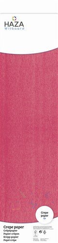 Crepe papier cerise (FSC, 250x50cm) van Haza Witbaard koop je bij Partywinkel