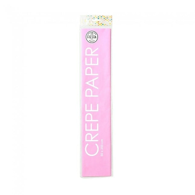 Crepe Papier Lichroze 50cm 2,5m van WeFiesta koop je bij Partywinkel