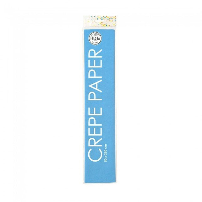 Crepe Papier Lichtblauw 50cm 2,5m van WeFiesta koop je bij Partywinkel