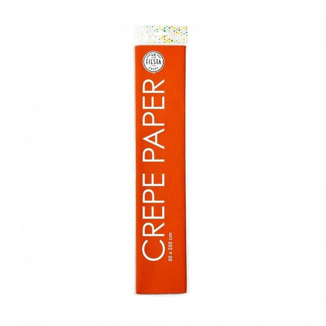 Crepe Papier Oranje 50cm 2,5m van WeFiesta koop je bij Partywinkel