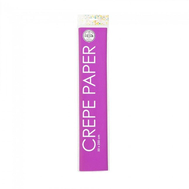 Crepe Papier Violet 50cm 2,5m van WeFiesta koop je bij Partywinkel