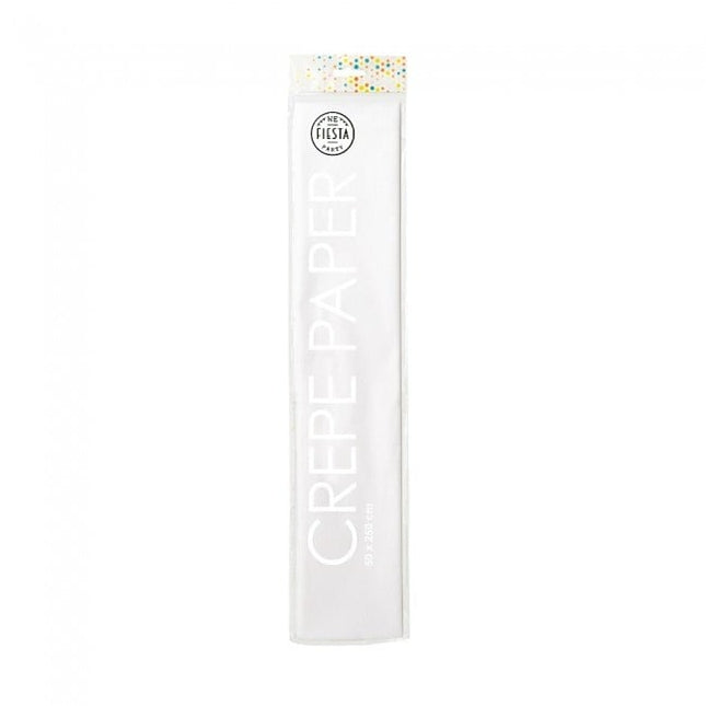 Crepe Papier Wit 50cm 2,5m van WeFiesta koop je bij Partywinkel