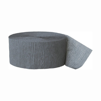 Crepe Slinger Grijs 24m van Unique koop je bij Partywinkel