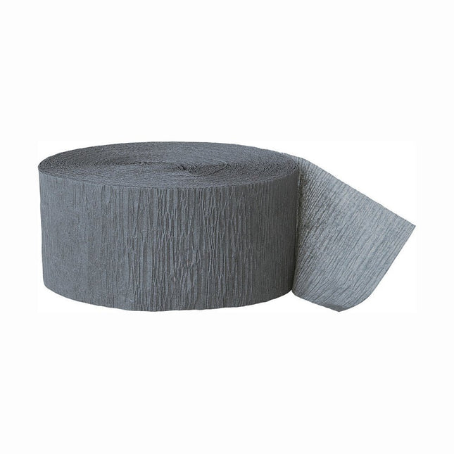 Crepe Slinger Grijs 24m van Unique koop je bij Partywinkel