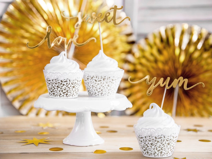 Cupcake Vormpjes Wit 8,5cm 10st van Partydeco koop je bij Partywinkel