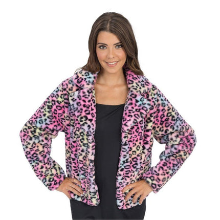 Damesjas – Multicolor Luipaardprint van CHAKS koop je bij Partywinkel