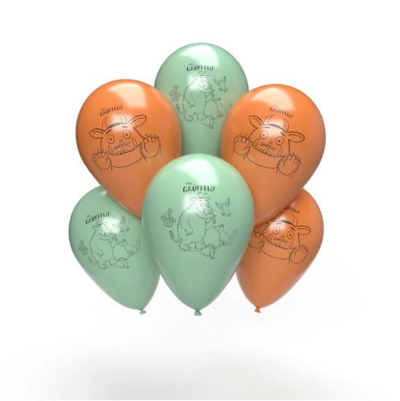 De Gruffalo Ballonnen Blauw Oranje 25cm 10st van VDV Benefit koop je bij Partywinkel