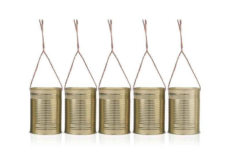 Decoratie Blikken 10cm 5st van Partydeco koop je bij Partywinkel