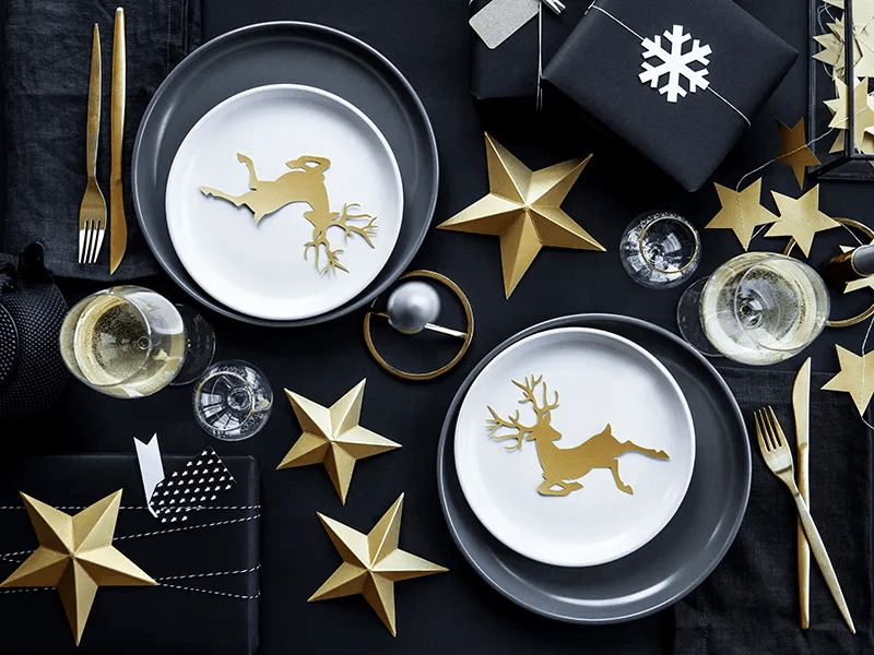 Decoratie Sterren Goud 6st van Partydeco koop je bij Partywinkel