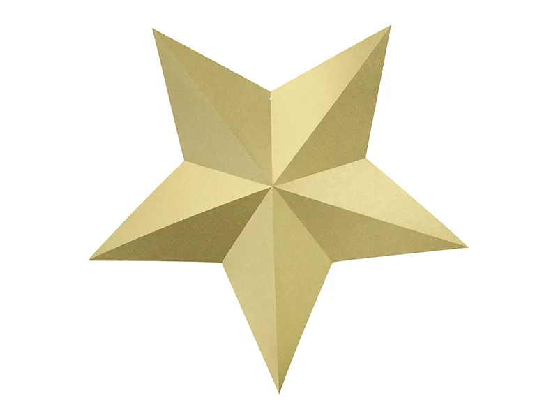 Decoratie Sterren Goud 6st van Partydeco koop je bij Partywinkel