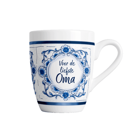 Delfts blauwe mok - Oma van Paper Dreams koop je bij Partywinkel