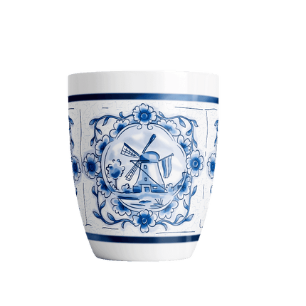 Delfts blauwe mok - Werk boeit van Paper Dreams koop je bij Partywinkel