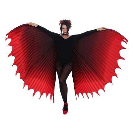Devil Wing Cape, Red and Black