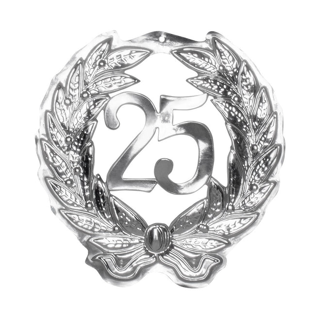 Deurbord 25 Jaar Zilver 45cm van Boland koop je bij Partywinkel