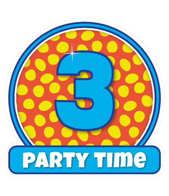 Deurbord 3 Jaar Gekleurd 50cm van Paper Dreams koop je bij Partywinkel