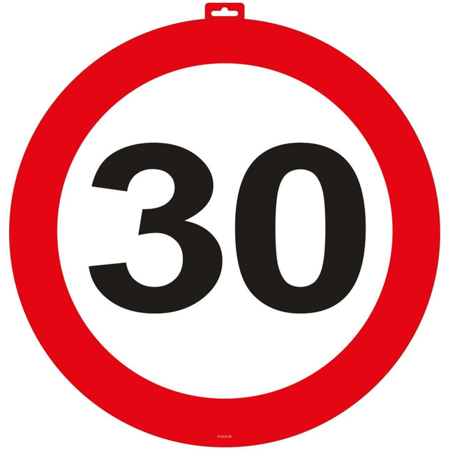 Deurbord 30 Jaar 47cm van Folat koop je bij Partywinkel