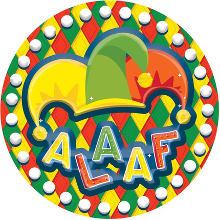 Deurbord 3D 'Alaaf' Meerkleurig - 58cm van Folat koop je bij Partywinkel