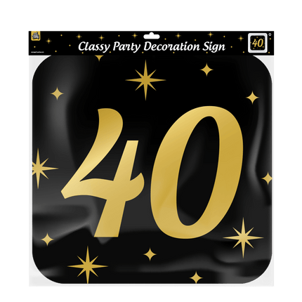 Deurbord 40 Jaar 50cm van Paper Dreams koop je bij Partywinkel