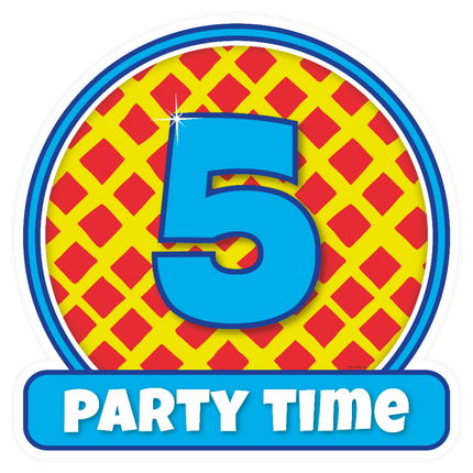 Deurbord 5 Jaar Gekleurd 50cm van Paper Dreams koop je bij Partywinkel