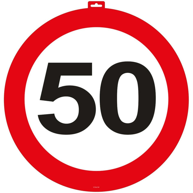 Deurbord 50 Jaar 47cm van Folat koop je bij Partywinkel