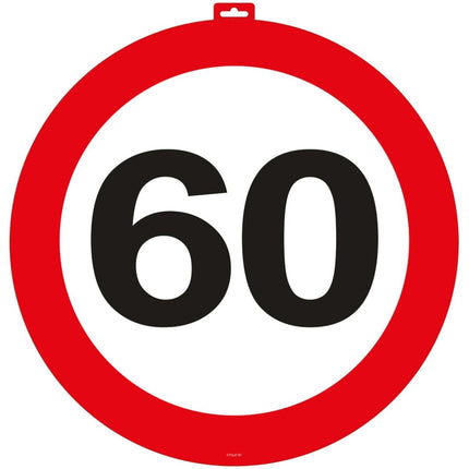 Deurbord 60 Jaar 47cm van Folat koop je bij Partywinkel