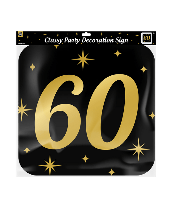 Deurbord 60 Jaar 50cm van Paper Dreams koop je bij Partywinkel