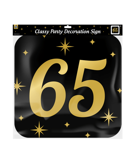 Deurbord 65 Jaar 50cm van Paper Dreams koop je bij Partywinkel