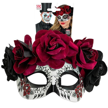 Dia De Los Muertos Haarband Rozen van Widmann koop je bij Partywinkel
