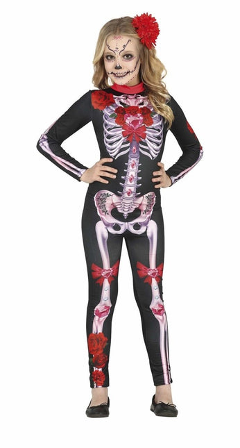 Dia De Los Muertos Halloween Kostuum Meisje van Fiestas Guirca koop je bij Partywinkel