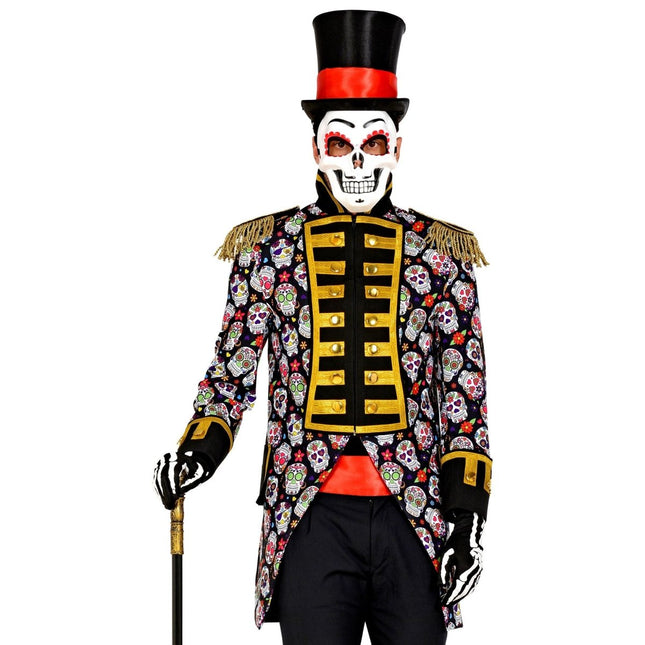Dia De Los Muertos Jas Heren Neon van Widmann koop je bij Partywinkel