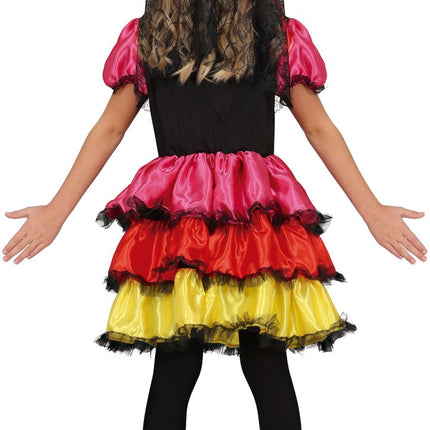 Dia De Los Muertos Jurk Meisje Skelet van Fiestas Guirca koop je bij Partywinkel