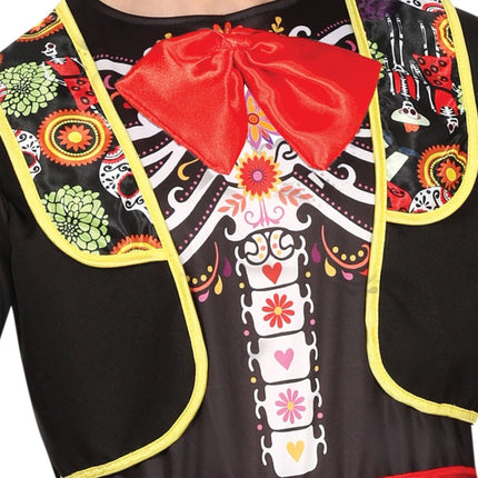 Dia De Los Muertos Kostuum Heren 4 delig van Fiestas Guirca koop je bij Partywinkel