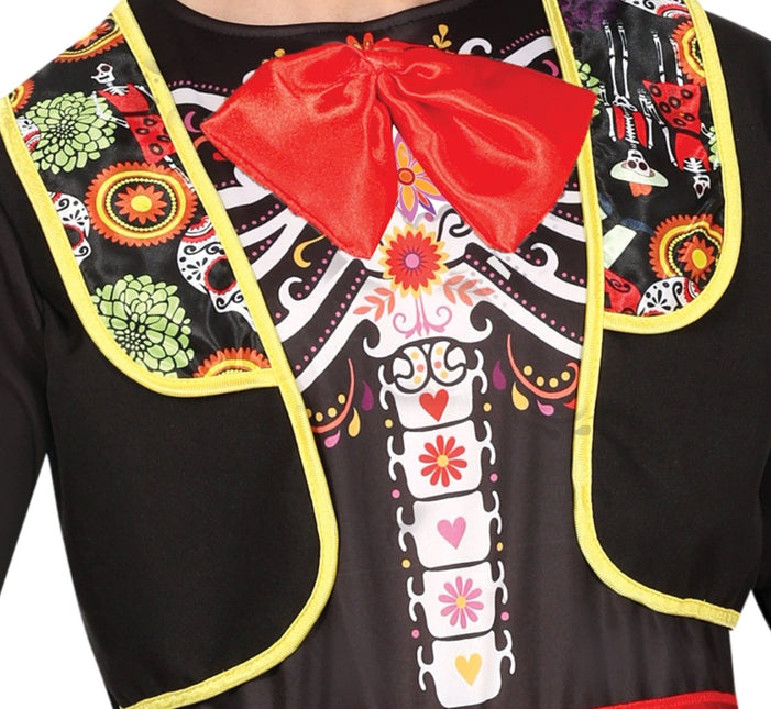 Dia De Los Muertos Kostuum Heren 4 delig van Fiestas Guirca koop je bij Partywinkel