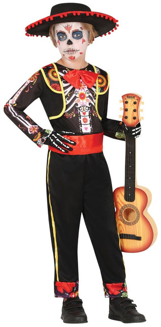 Dia De Los Muertos Kostuum Jongen Skelet Mariachi van Fiestas Guirca koop je bij Partywinkel