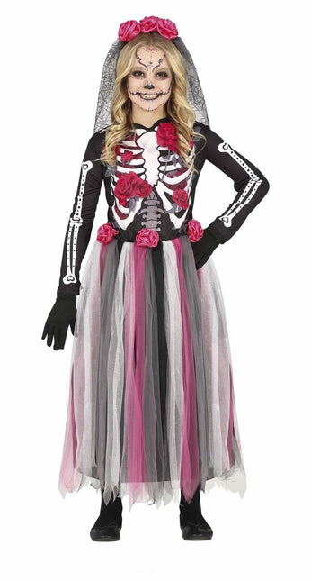 Dia De Los Muertos Kostuum Meisje van Fiestas Guirca koop je bij Partywinkel