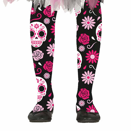 Dia De Los Muertos Legging Meisje van Fiestas Guirca koop je bij Partywinkel