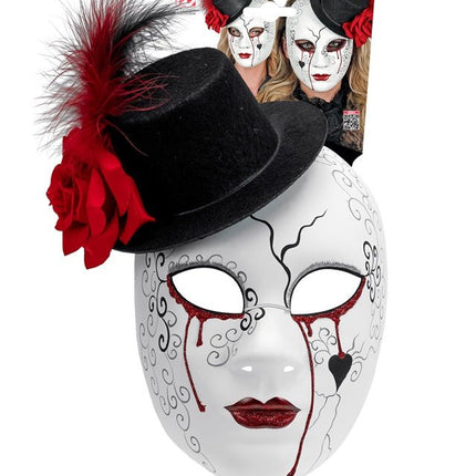 Dia De Los Muertos Masker Met Hoed van Widmann koop je bij Partywinkel