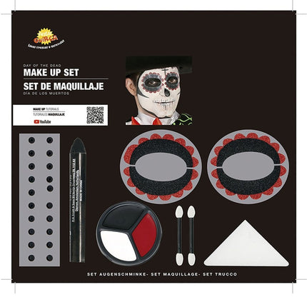 Dia De Los Muertos Schminkset 8 delig van Fiestas Guirca koop je bij Partywinkel
