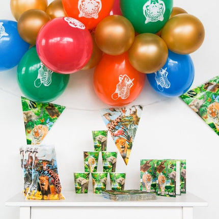 Dieren Ballonnen Safari 8st van Folat koop je bij Partywinkel