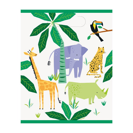 Dieren Safari Uitdeelzakjes 8st van Unique koop je bij Partywinkel